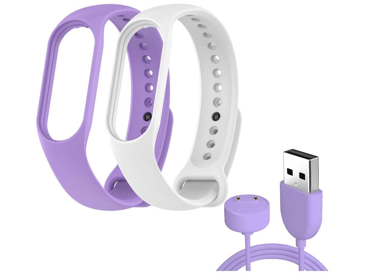 Ремінець для фітнес-браслету Armorstandart Set for Xiaomi Mi Band 7/6/5 New Style Lavender (ARM77039)