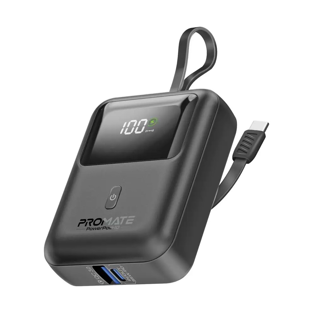Батарея мобильная Promate 10000mAh (powerpod-10.black) - Фото 1
