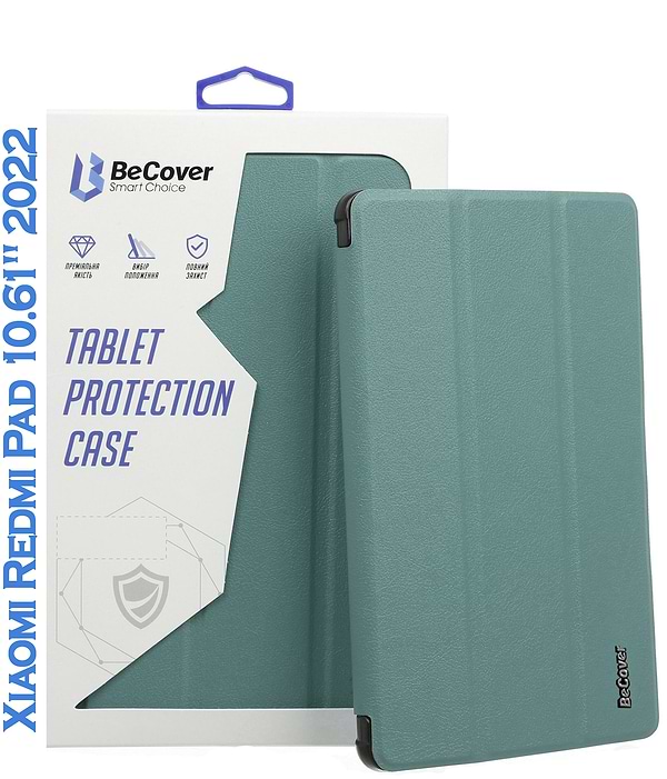 Фото - Чехол для планшета BeCover Smart Case for Xiaomi Redmi Pad 10.61'' 2022 Dark Green (708724) Фото - Чехол для планшета BeCover Smart Case for Xiaomi Redmi Pad 10.61'' 2022 Dark Green (708724)
