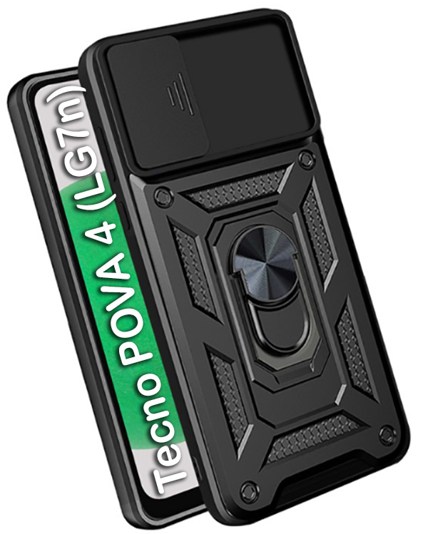 Чехол для смартфона BeCover Military for Tecno POVA 4 (LG7n) Black (709154) - Фото 1