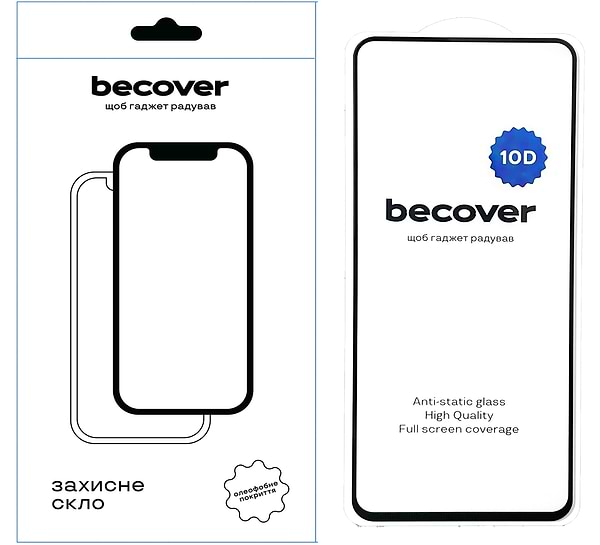 Фото - Захисне скло для смартфону BeCover for Tecno Camon 30 (CL6) 10D Black (711816)
