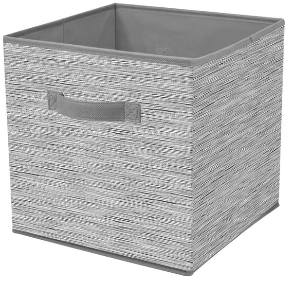 Корзина для зберігання Idea Home 30x30x30 см (NP-104L квад. ткан. Grey) - Фото 1