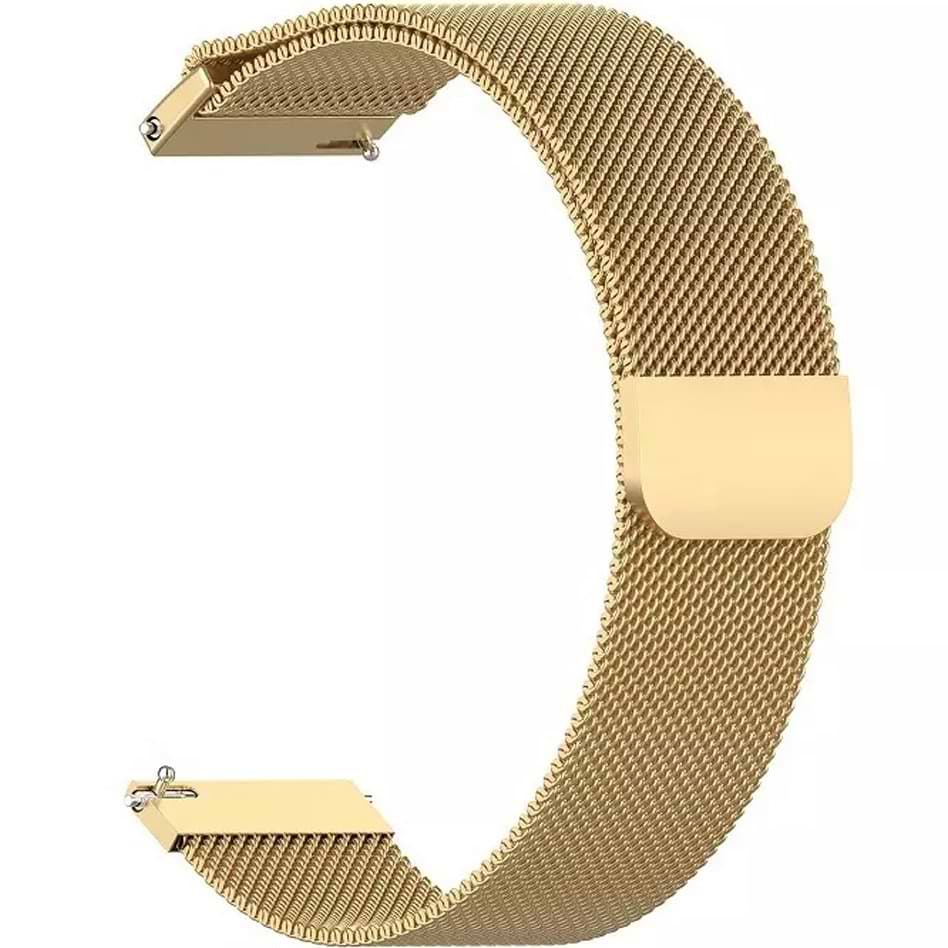 Ремінець для смарт-годинника BeCover Milanese Style for Huawei Watch GT (22mm)/GT 2 46mm/GT 2 Pro/GT Active/Honor Watch Magic/Magic 2/GS Pro/Dream Gold (707762) - Фото 1