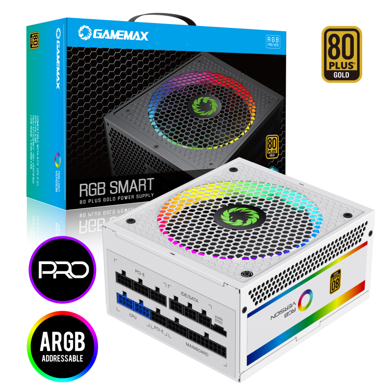 Блок питания для ПК Gamemax RGB850 PRO WH