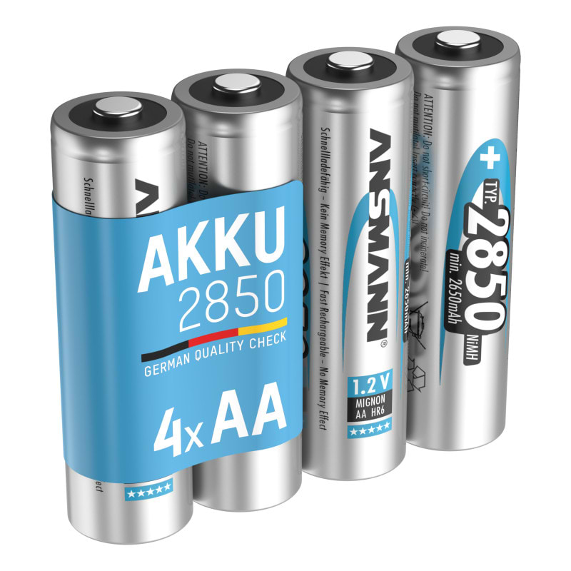 Аккумулятор тип AA Ansmann AA 4 X 2850 mAh NiMH 1.2V PREMIUM (5035212) - Фото 1
