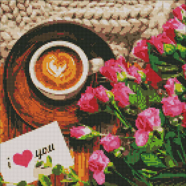 Фото - Алмазная живопись Ideyka "Лучшее утро" 40х40 см (AMO7216)