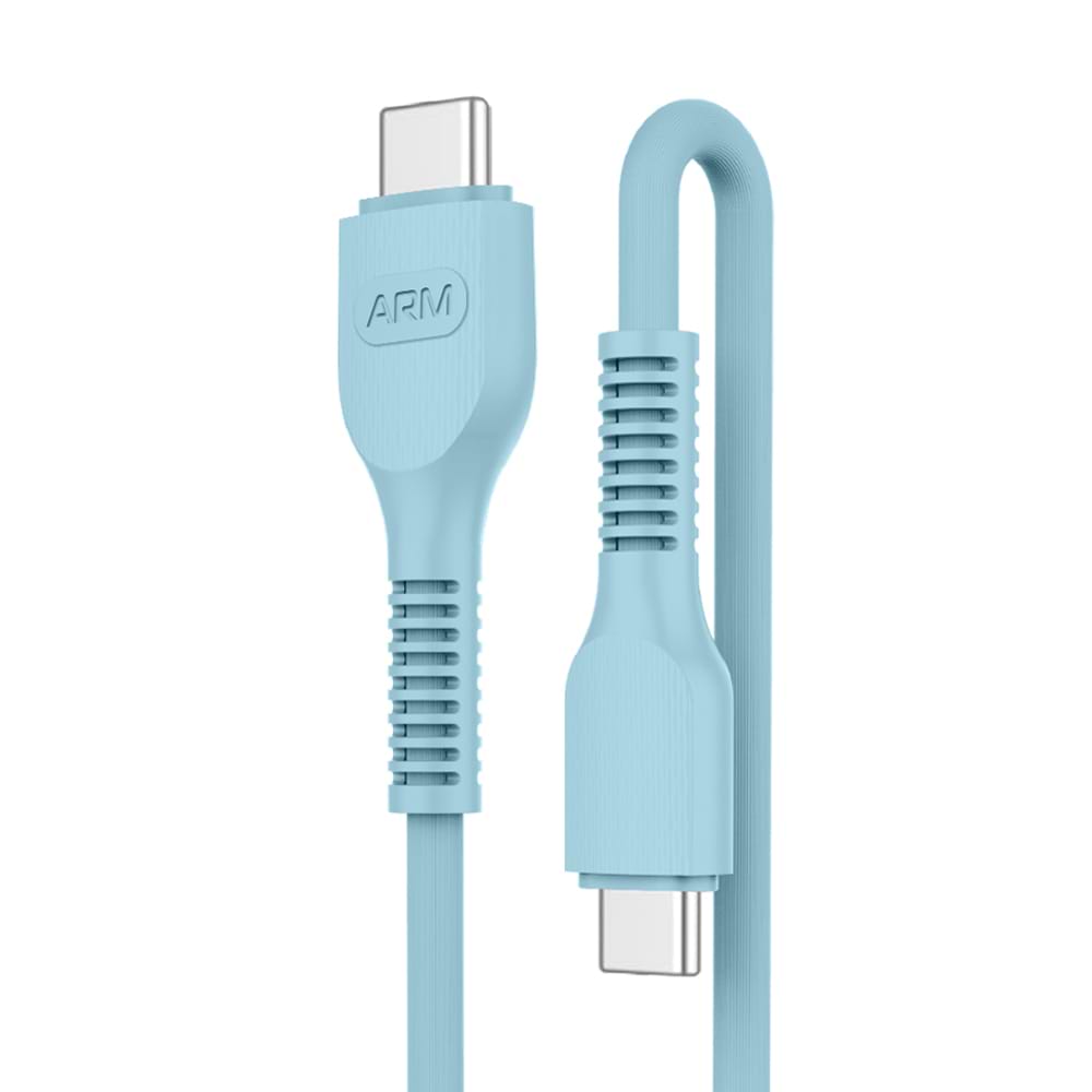 Кабель синхронізації даних Armorstandart AR88 Type-C to Type-C 3A 1m Blue (ARM65292)