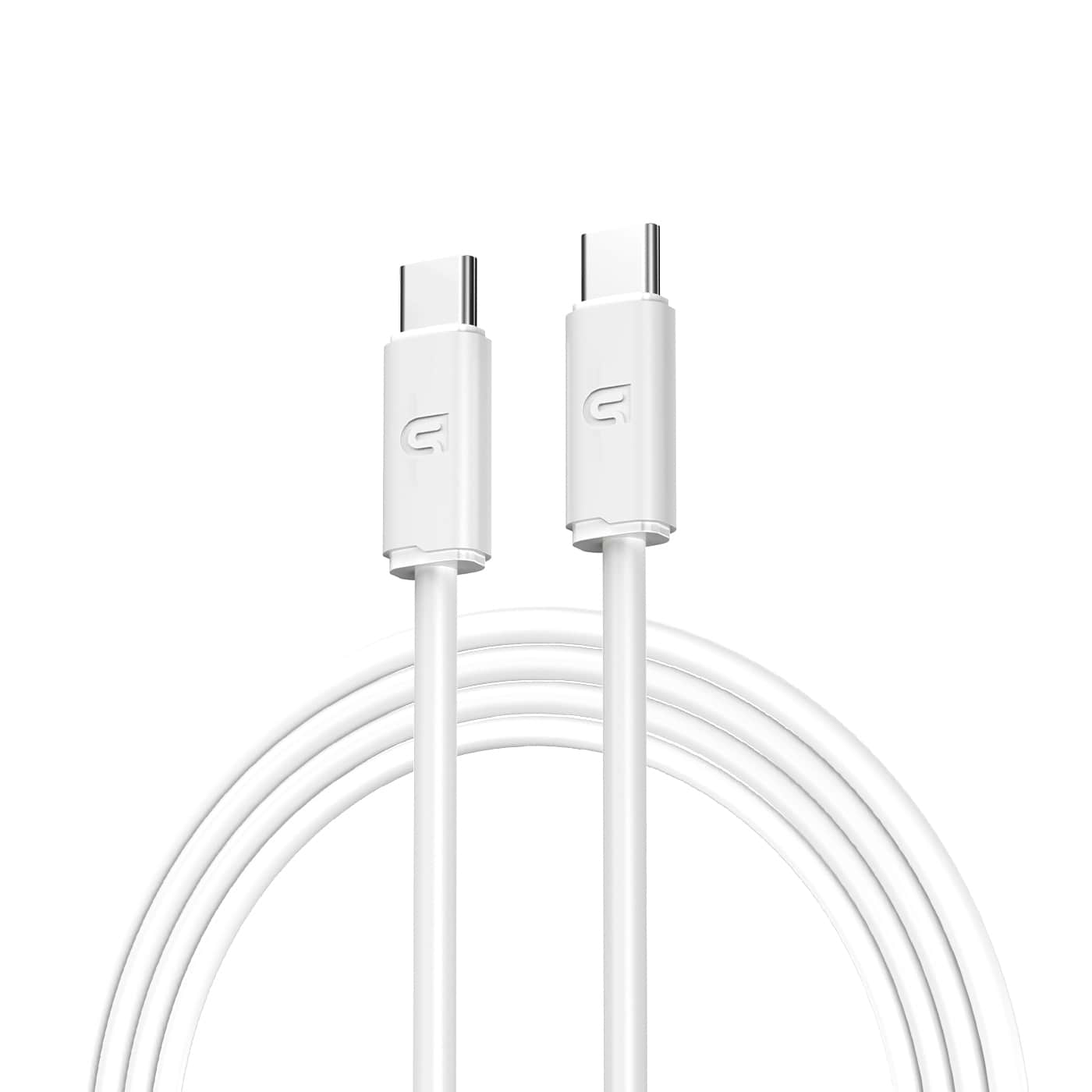 Кабель синхронізації даних Armorstandart AT-C6E USB Type-C to USB Type-C 60W 1,2m TPE White (ARM75872)