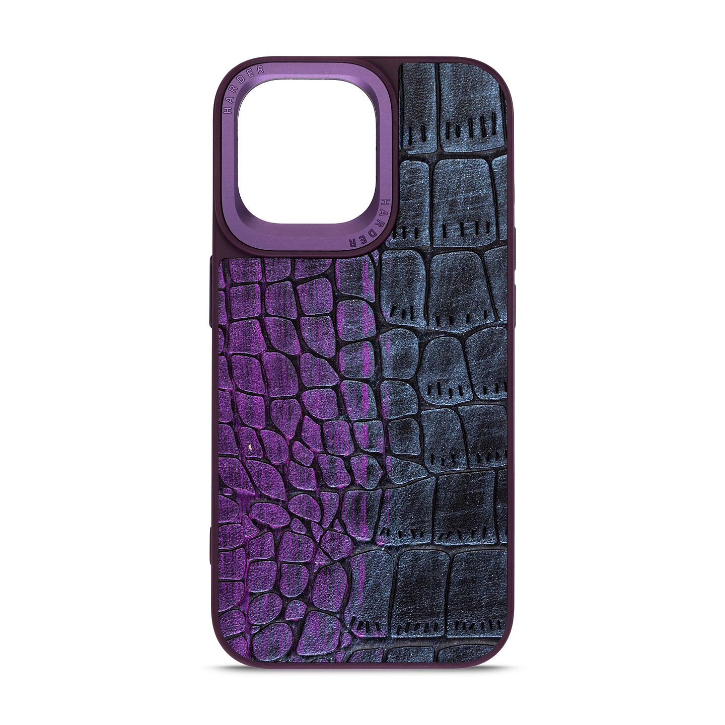 Чехол для смартфона Harder Glamorous Croco for Apple iPhone 15 Pro Max Dark Purple (ARM76767) - Фото 1