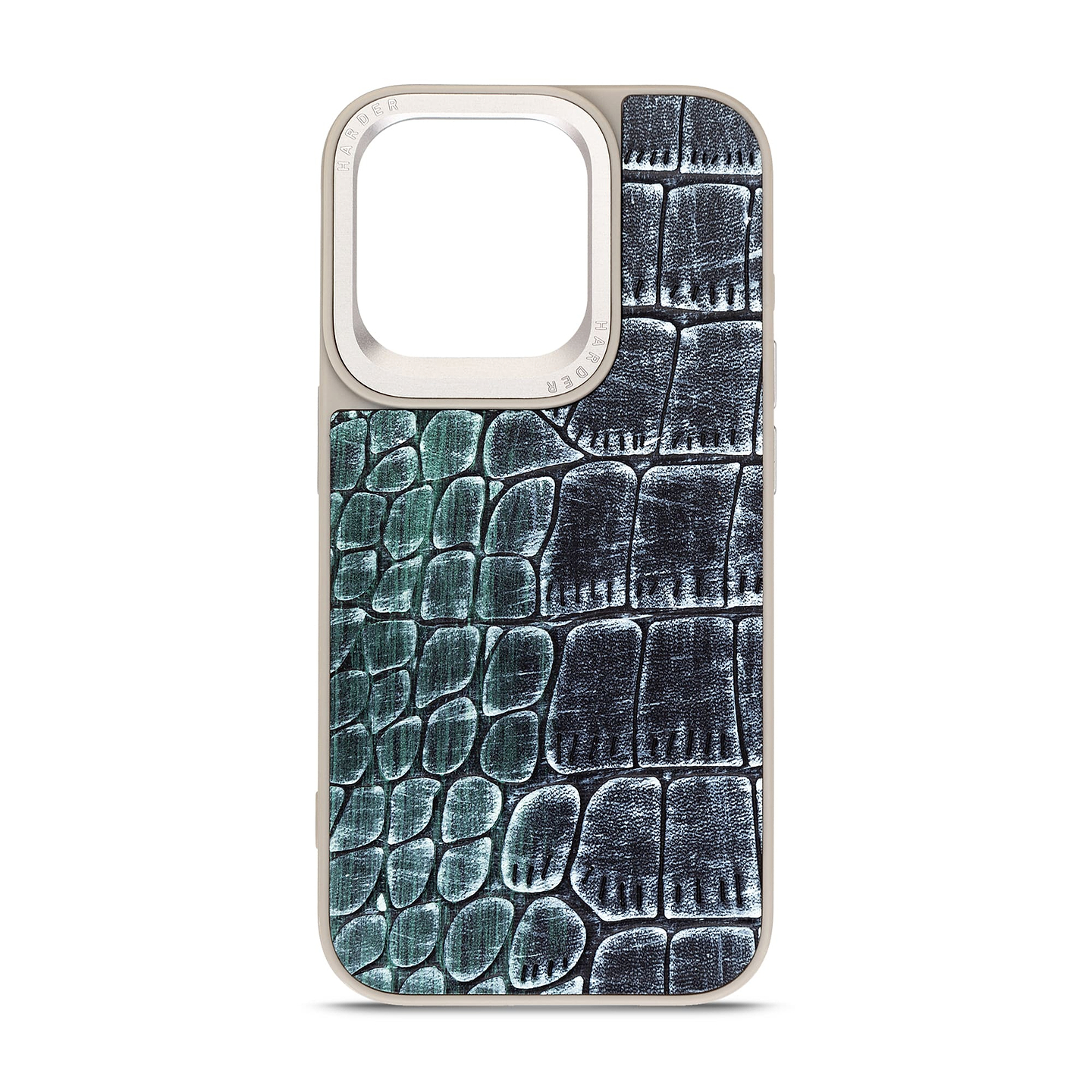 Чехол для смартфона Harder Glamorous Croco for Apple iPhone 14 Pro Grey Green (ARM76769) - Фото 1
