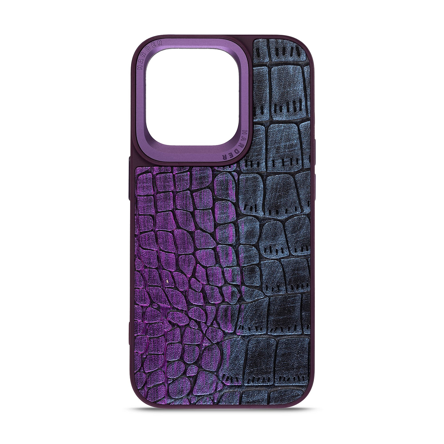 Чехол для смартфона Harder Glamorous Croco for Apple iPhone 14 Pro Dark Purple (ARM76771) - Фото 1