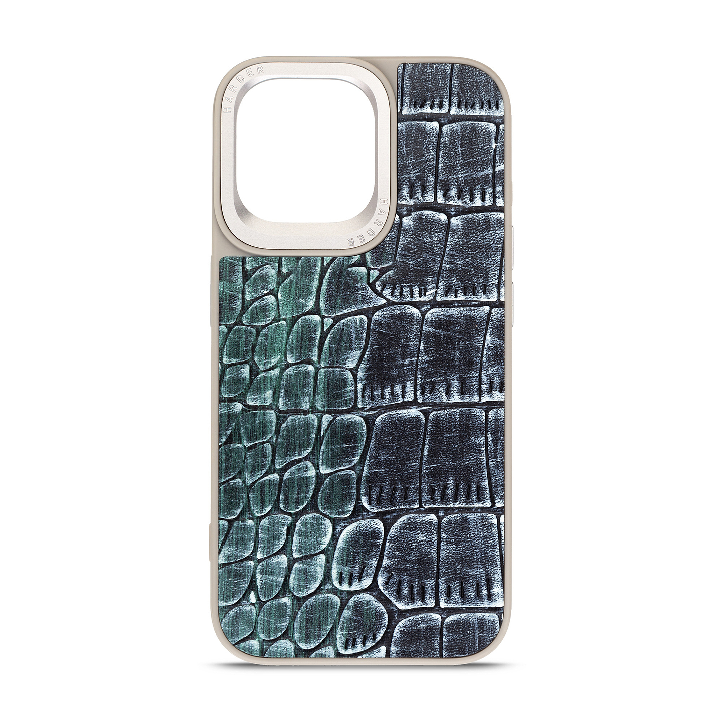 Чехол для смартфона Harder Glamorous Croco for Apple iPhone 14 Pro Max Grey Green (ARM76773) - Фото 1