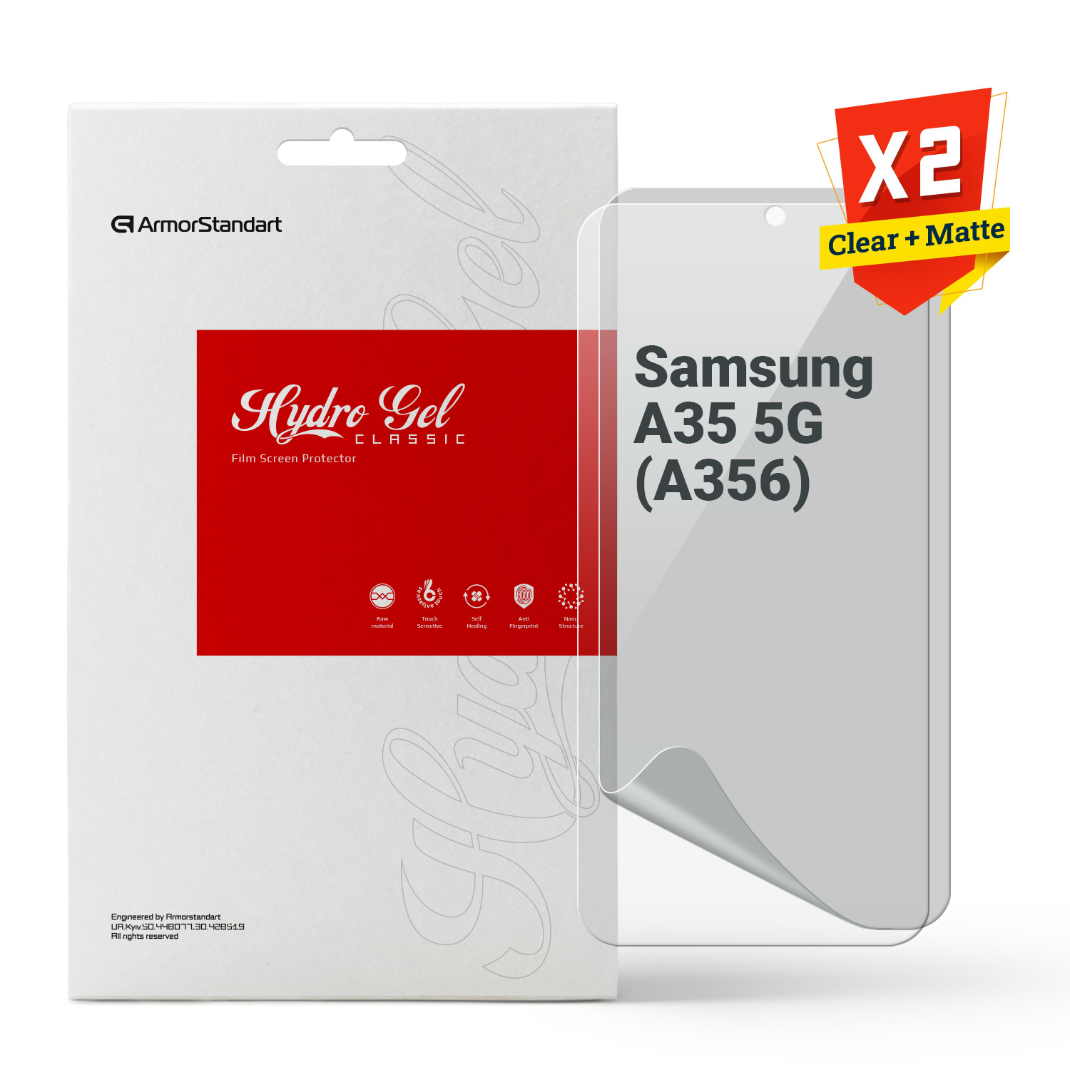 Захисна плівка для смартфону Armorstandart Clear + Matte for Samsung A35 5G (A356) (ARM80704)