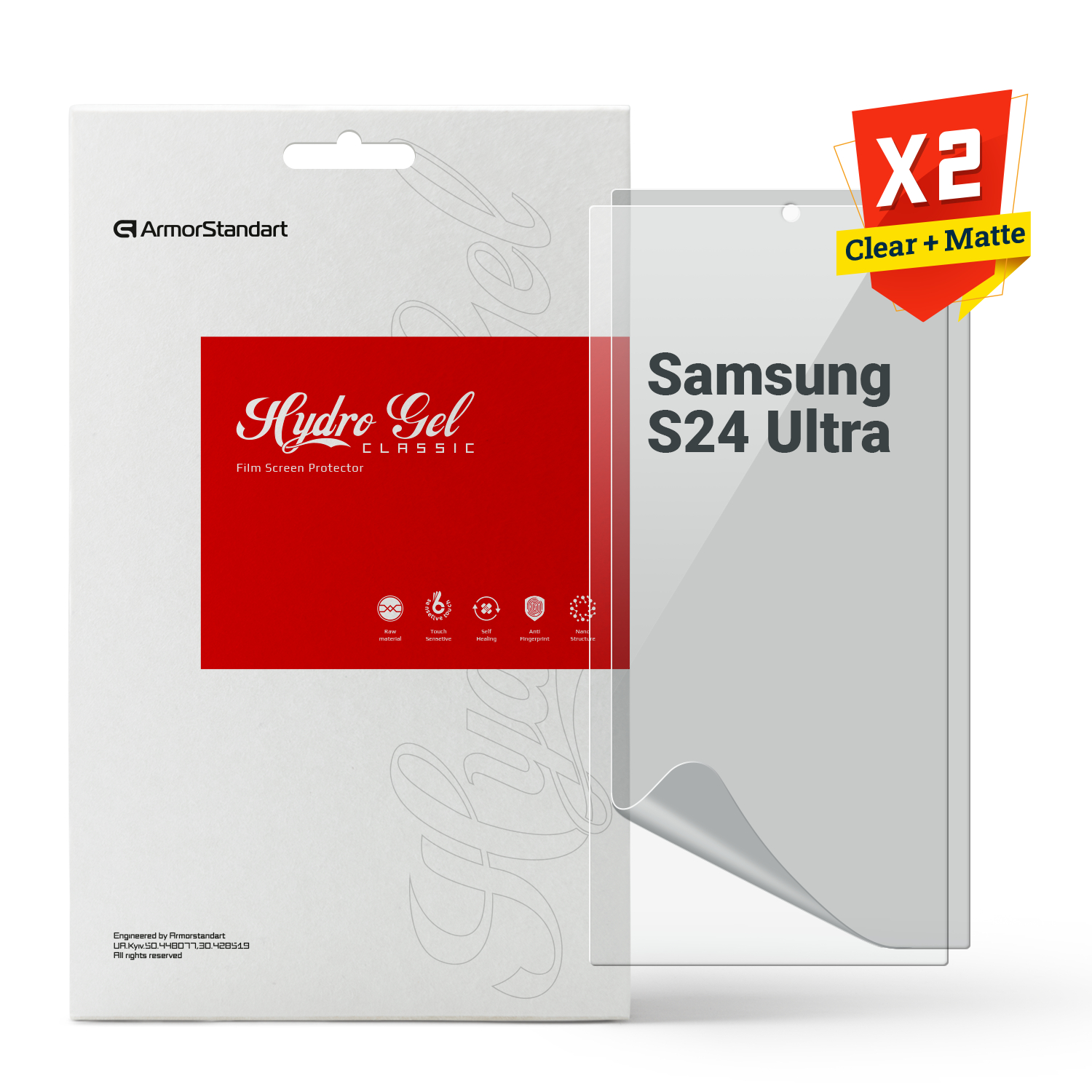 Захисна плівка для смартфону Armorstandart Clear + Matte for Samsung S24 Ultra (ARM80707)