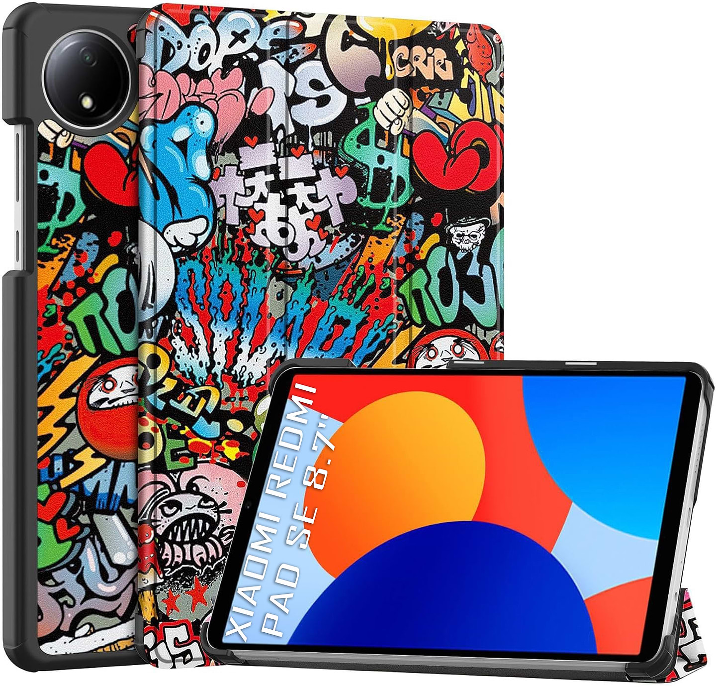 Чохол для планшета BeCover Smart Case for Xiaomi Redmi Pad SE 8.7'' Graffiti (711913) - Фото 1