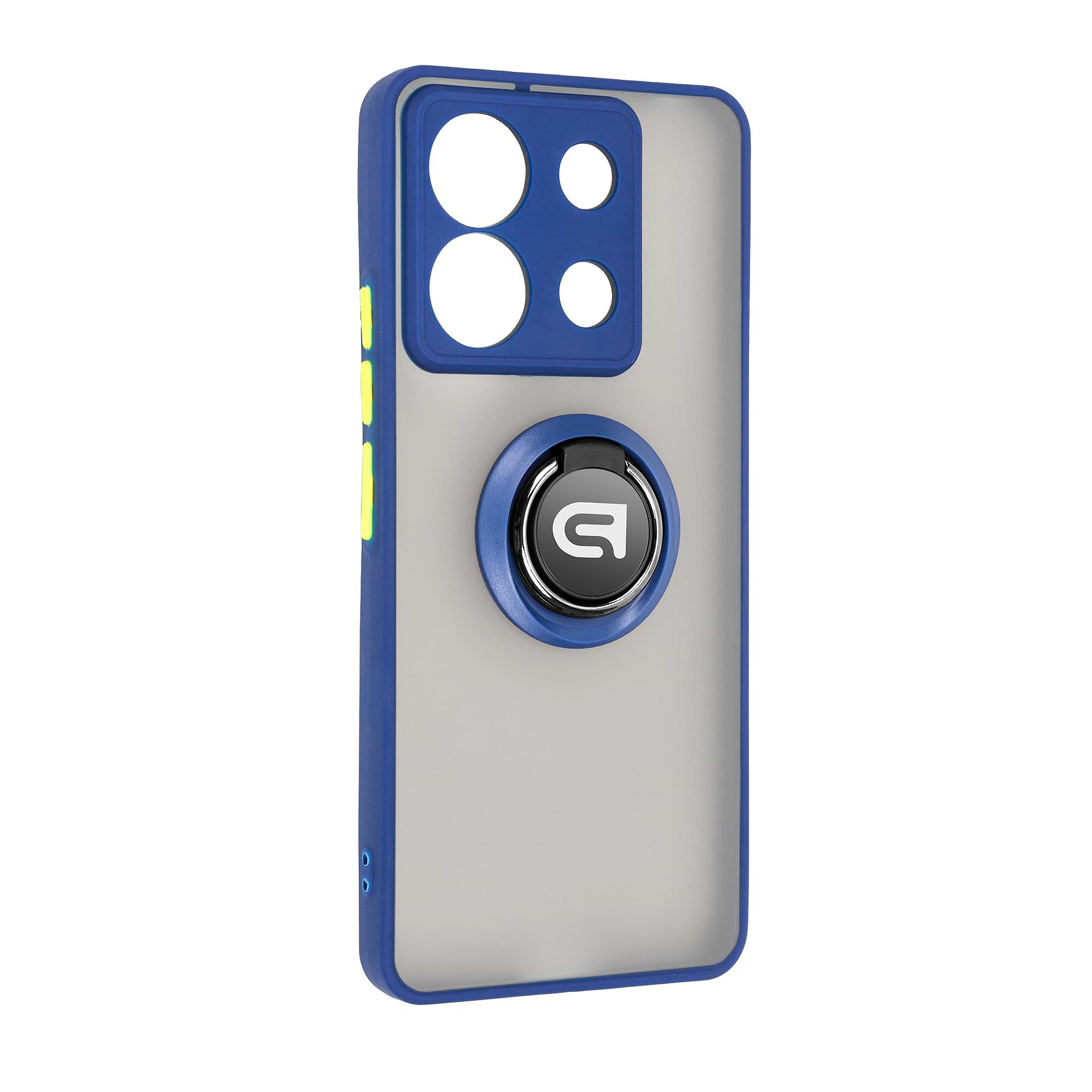 Чохол для смартфону Armorstandart Frosted Matte Ring for Xiaomi Redmi Note 13 Pro 5G/Poco X6 5G Navy Blue (ARM72726) - Фото 1