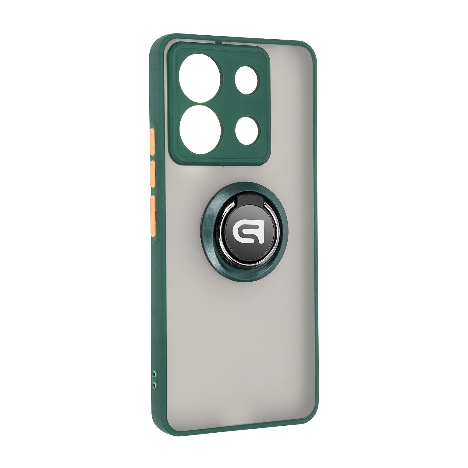 Чохол для смартфону Armorstandart Frosted Matte Ring for Xiaomi Redmi Note 13 Pro 5G/Poco X6 5G Dark Green (ARM72725) - Фото 1