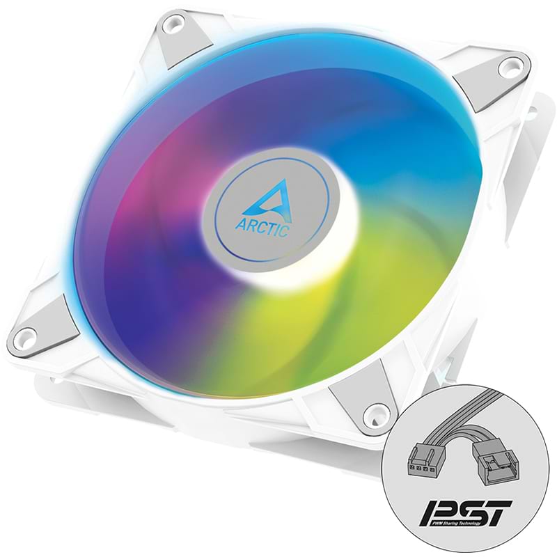 Корпусный вентилятор ARCTIC P14 PWM PST A-RGB White (ACFAN00276A)