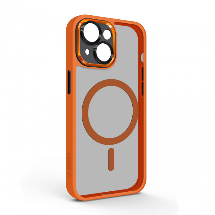 Чохол для смартфону Armorstandart Unit MagSafe SE for Apple iPhone 15 Orange Black (ARM75360) - Фото 1