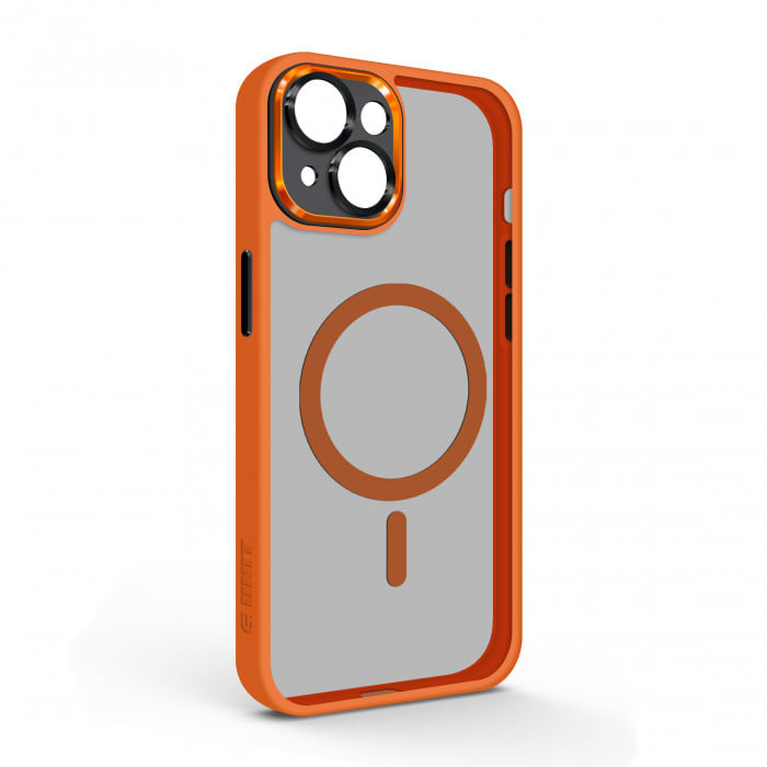 Чохол для смартфону Armorstandart Unit MagSafe SE for Apple iPhone 15 Plus Orange Black (ARM75373) - Фото 1