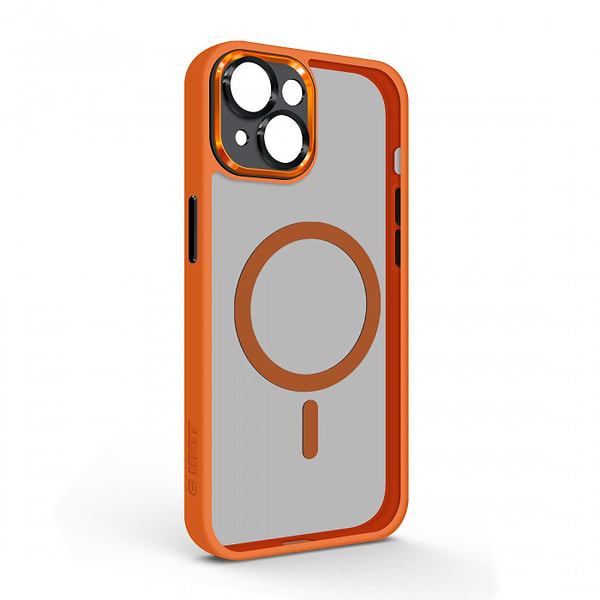 Фото - Чохол для смартфону Armorstandart Unit MagSafe SE for Apple iPhone 15 Plus Orange Black (ARM75373)
