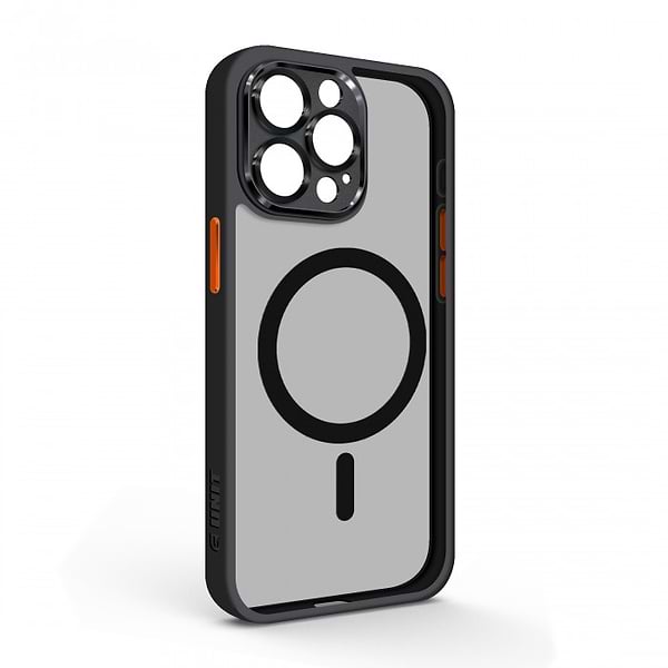Фото - Чохол для смартфону Armorstandart Unit MagSafe SE for Apple iPhone 15 Pro Max Black Orange (ARM75363)
