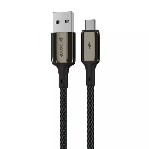 Фото - Кабель Proove Dense Metal Micro USB 2.4A 1m Black (504970001)