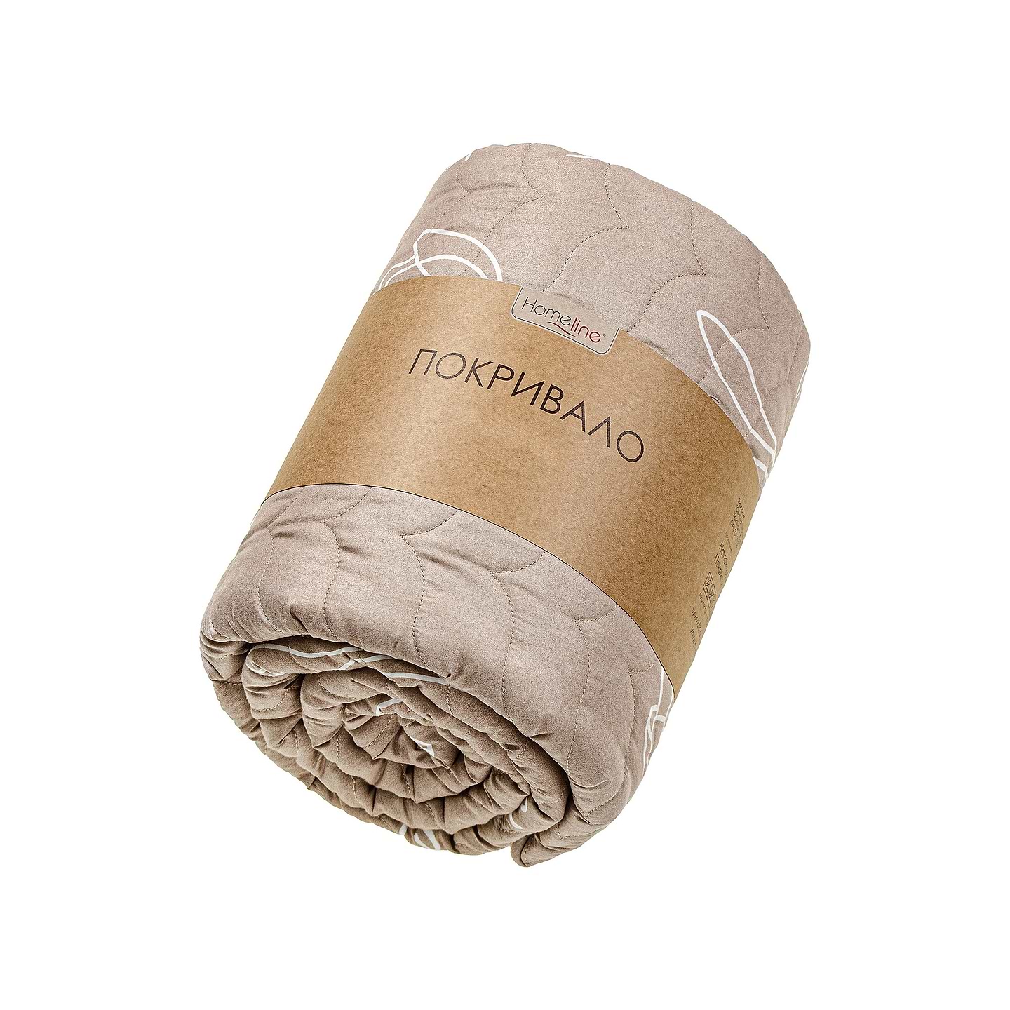 Покривало двоспальне Home Line 210Х240 Believe беж (183988) - Фото 1