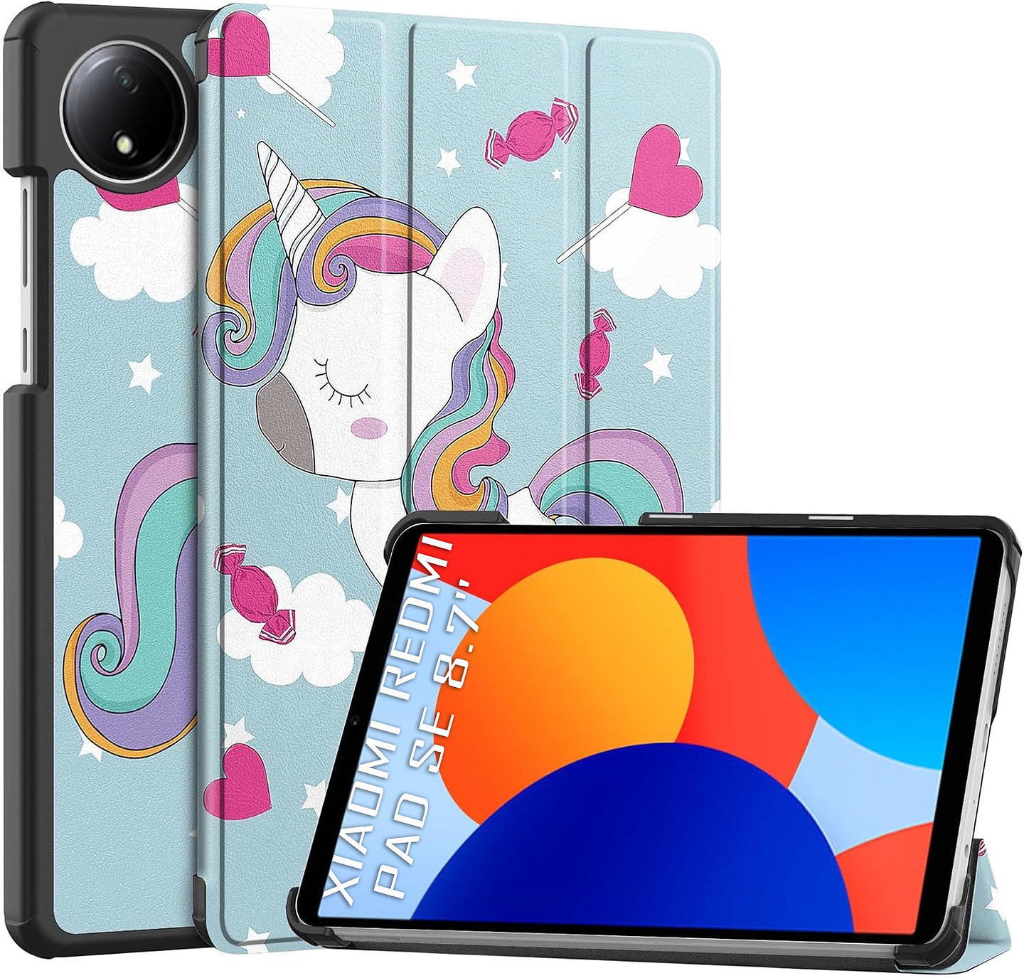 Чохол для планшета BeCover Smart Case for Xiaomi Redmi Pad SE 8.7'' Unicorn (711919) - Фото 1
