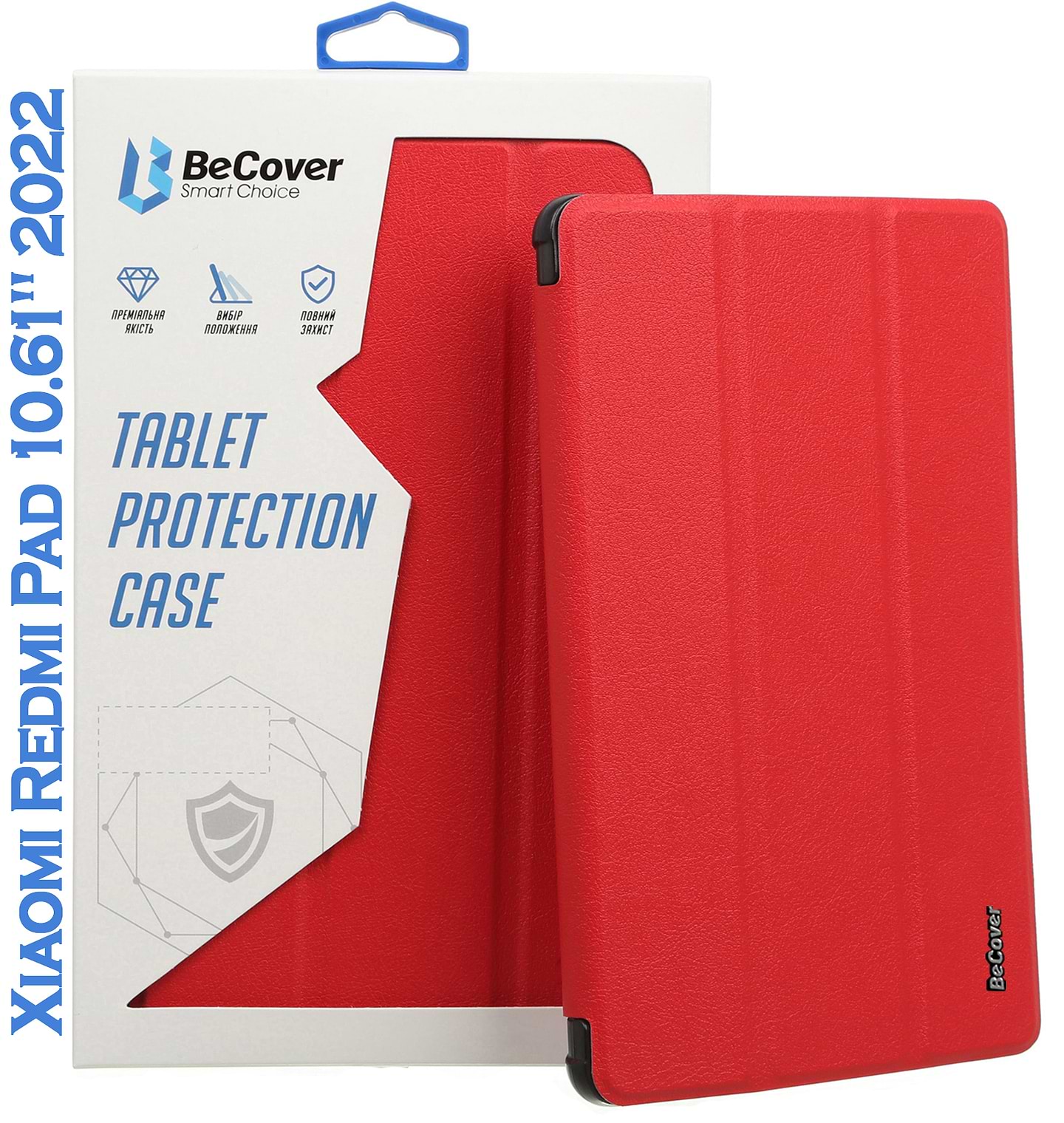 Чохол для планшета BeCover Smart Case for Xiaomi Redmi Pad 10.61'' 2022 Red (708728) - Фото 1