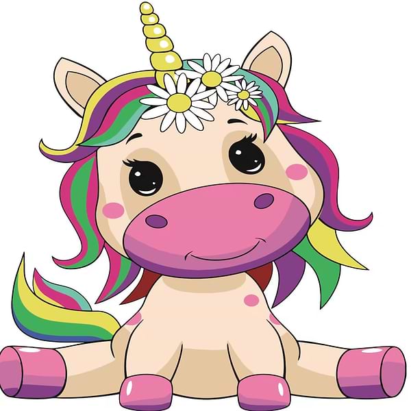 Фото - Картина за номерами Strateg Єдинорожка 30х30 см (ES107) Фото - Картина за номерами Strateg Єдинорожка 30х30 см (ES107)