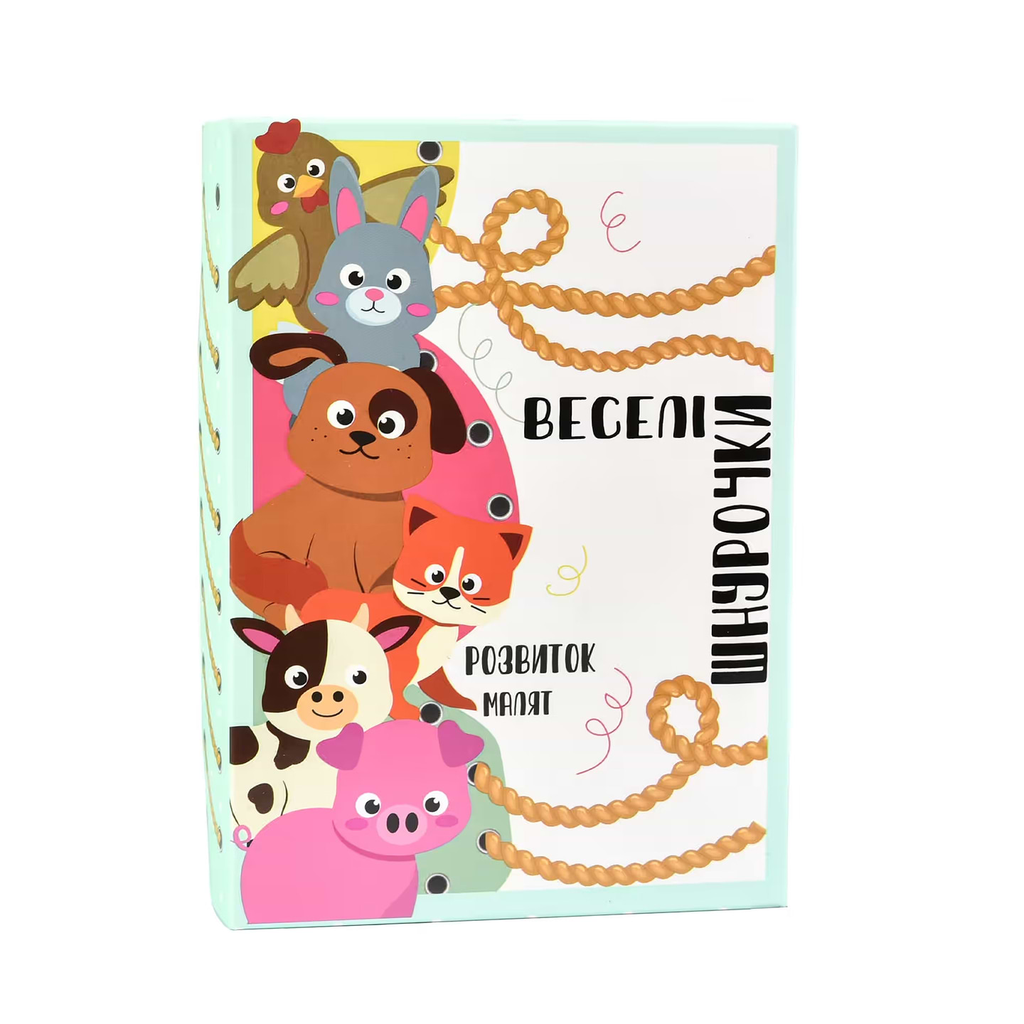 Купити Настільна гра (3-4 роки) Strateg Веселі шнурочки тварини українською мовою (30522) - Фото 1 Настільна гра (3-4 роки) Strateg Веселі шнурочки тварини українською мовою (30522) - Фото 1