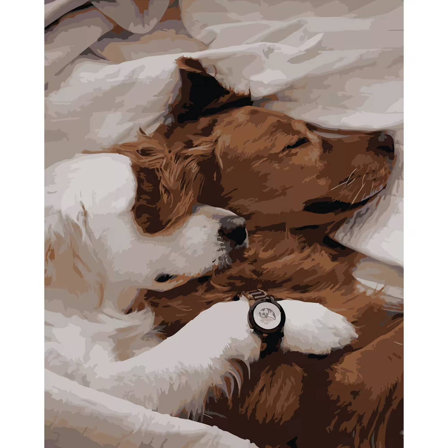 Картина за номерами Strateg Полудній сон 40х50 см (DY221)