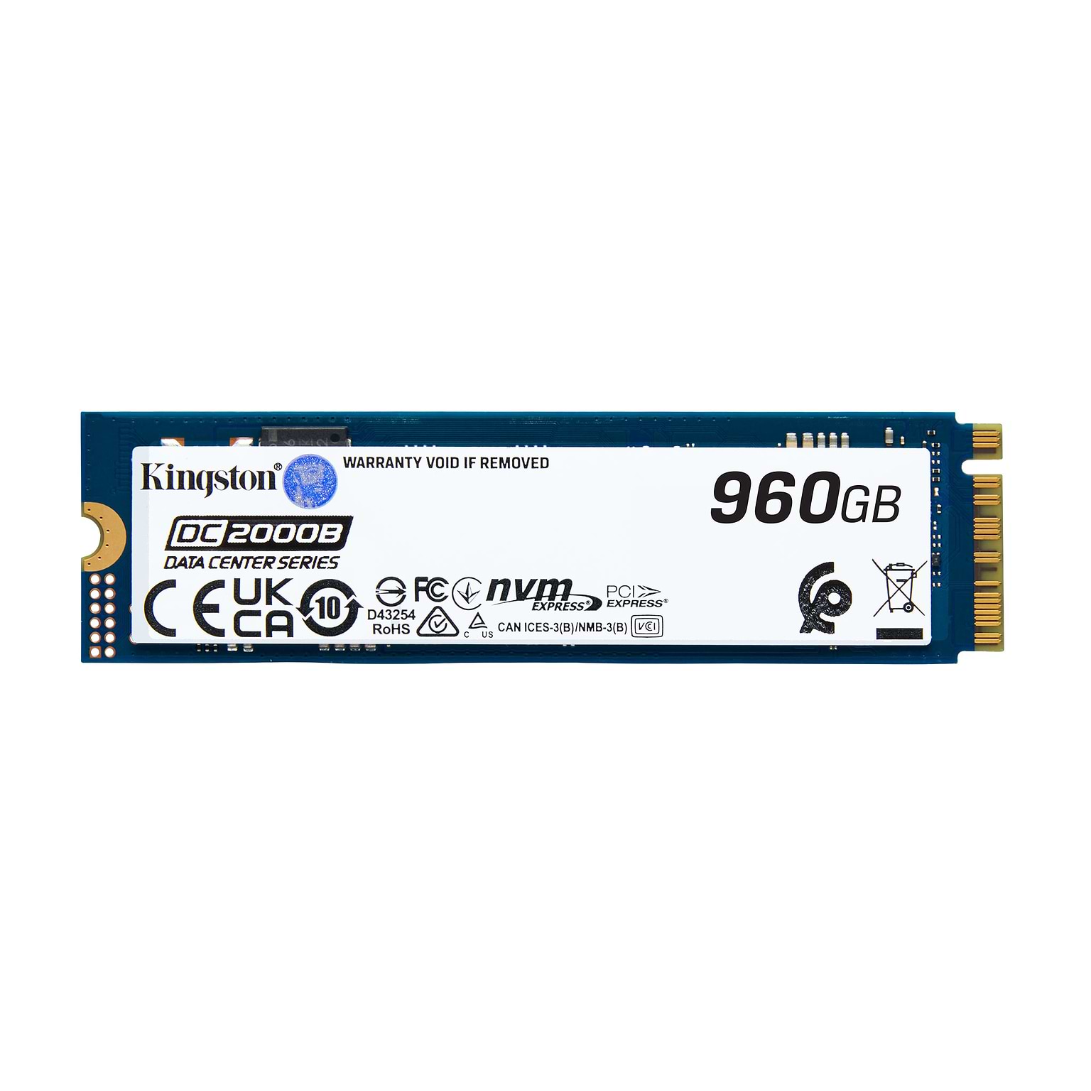 SSD-накопитель внутренний Kingston DC2000B 960GB M.2 2280 NVMe PCIe 4.0 x4 3D TLC (SEDC2000BM8/960G)