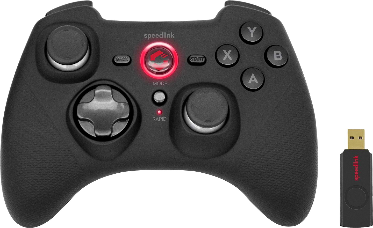 Геймпад Speedlink RAIT for PC/PS3/Switch/OLED Rubber-Black (SL-650110-BK) - Фото 1