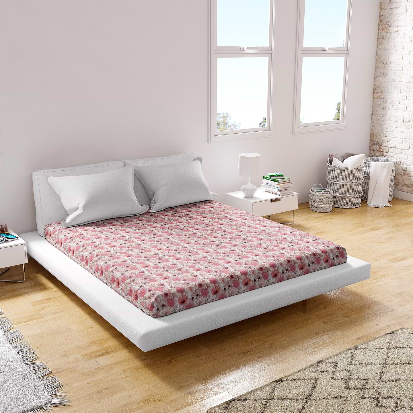 Простынь двуспальная Home Line 215х240 бязь страсть (187489)