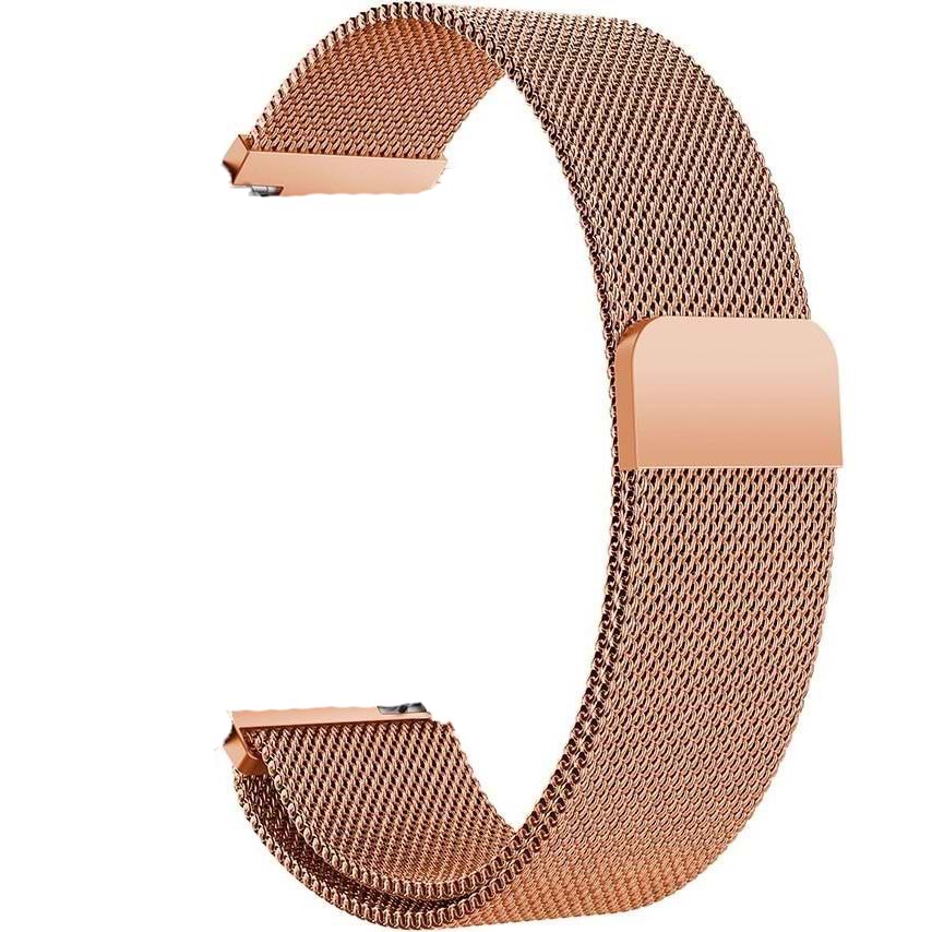Ремінець для смарт-годинника BeCover Milanese Style for Huawei Watch GT (22mm)/GT 2 46mm/GT 2 Pro/GT Active/Honor Watch Magic/Magic 2/GS Pro/Dream Rose Gold (707764)