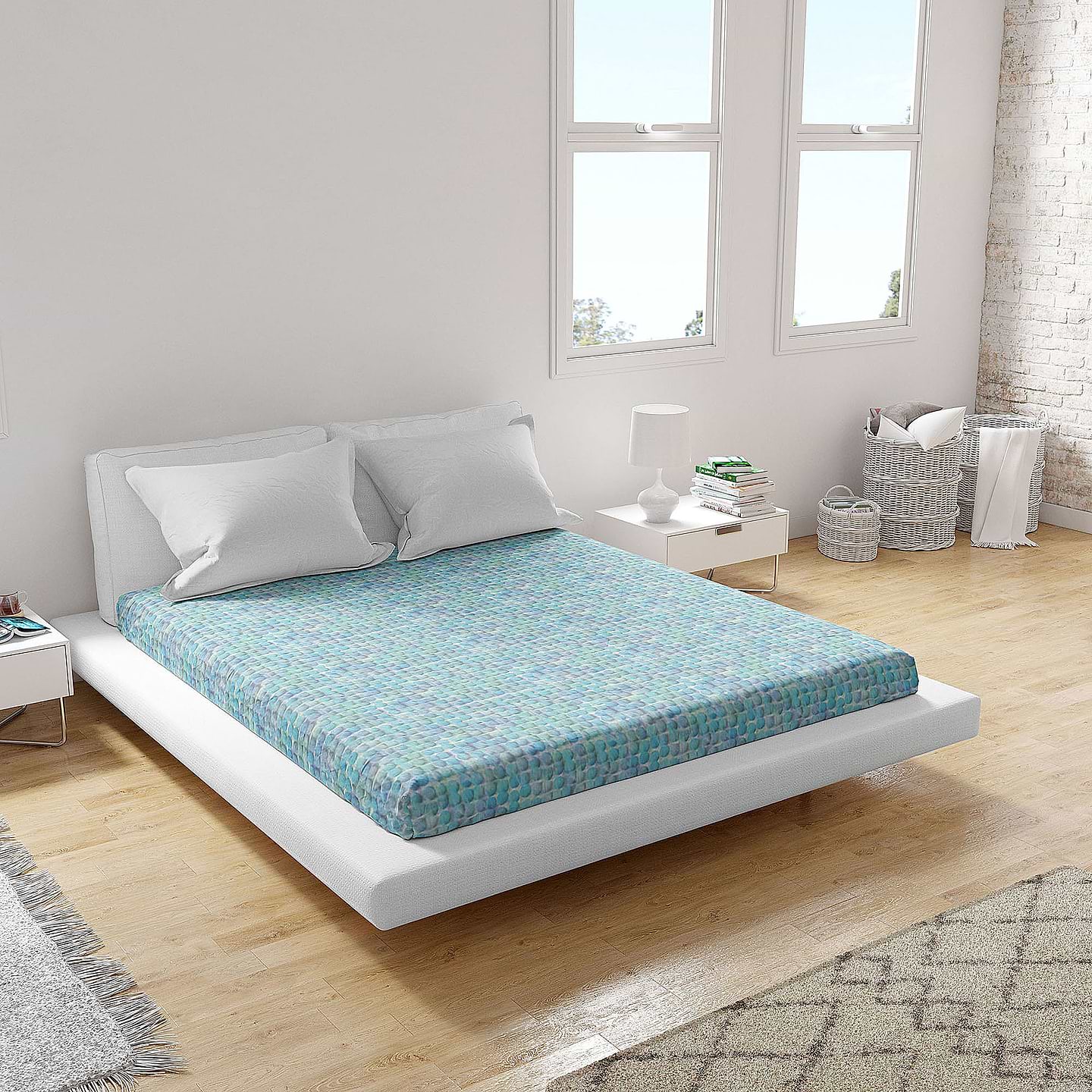 Простынь двуспальная Home Line 215х240 бязь горох у штрих (187487)