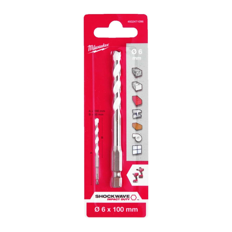 Свердло Milwaukee ShW HEX 6x100 мм (4932471096)