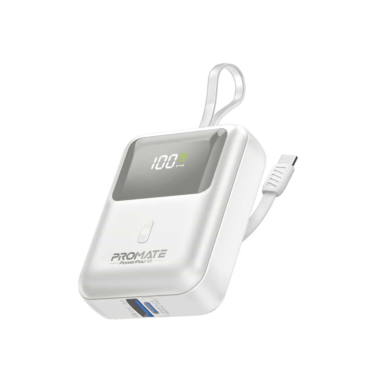 Батарея мобильная Promate 10000mAh (powerpod-10.white) - Фото 1