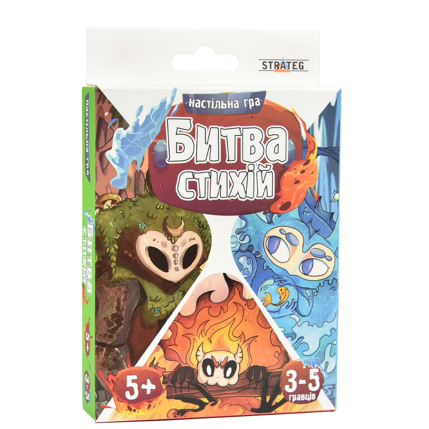 Купити Настільна гра (5-7 років) Strateg Битва стихій карткова українською мовою (30475) - Фото 1 Настільна гра (5-7 років) Strateg Битва стихій карткова українською мовою (30475) - Фото 1