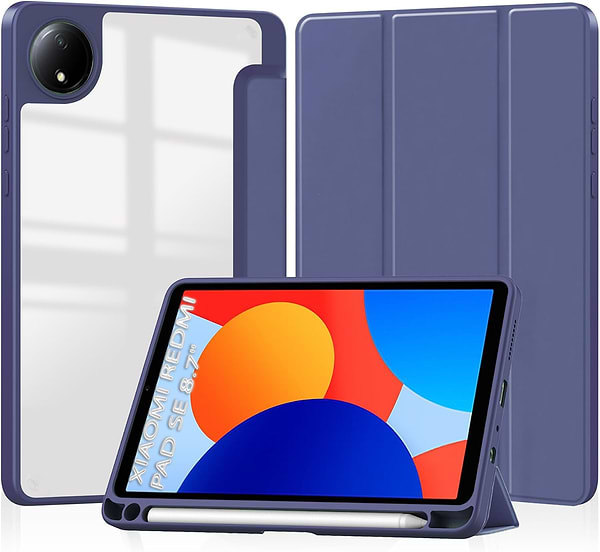 Фото - Чехол для планшета BeCover Soft Edge TPU с креплением для стилуса for Xiaomi Redmi Pad SE 8.7'' Deep Blue (712565)