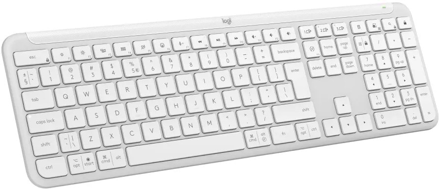 Клавиатура беспроводная Logitech Signature Slim Wireless Keyboard K950 White (920-012466) - Фото 1