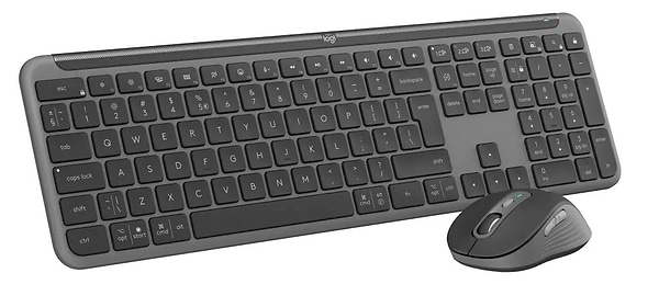 Фото - Клавиатура+мышь беспроводная Logitech Signature Slim Combo MK950 for Business Graphite (920-012508)