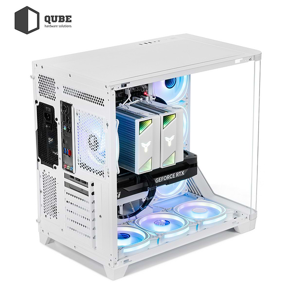 Фото - Системный блок QUBE QB Ryzen 7 7700 RTX 5070 Ti 16GB MRGw 322020 (Ryzen77700RTX5070TI16GBMRGw322020)