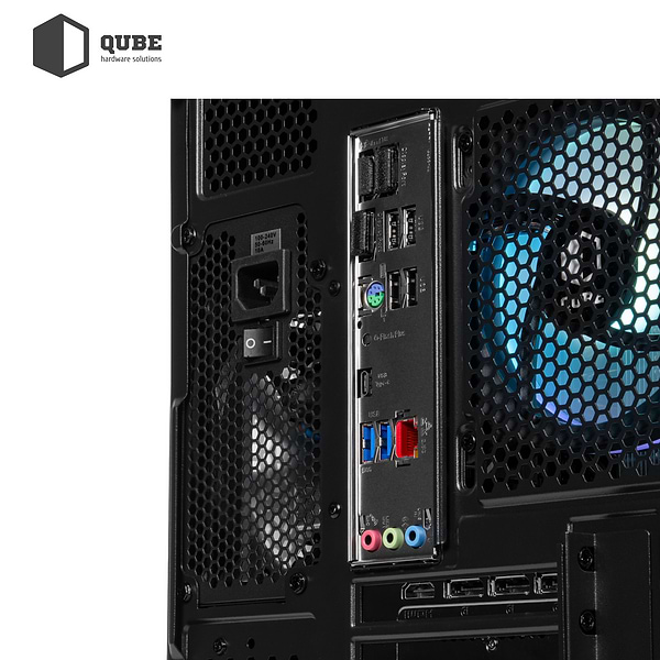 Фото - Системный блок QUBE QB Ryzen 7 7700 RTX 5070 12GB MRGb 641010Win (Ryzen77700RTX507012GBMRGb641010Win)