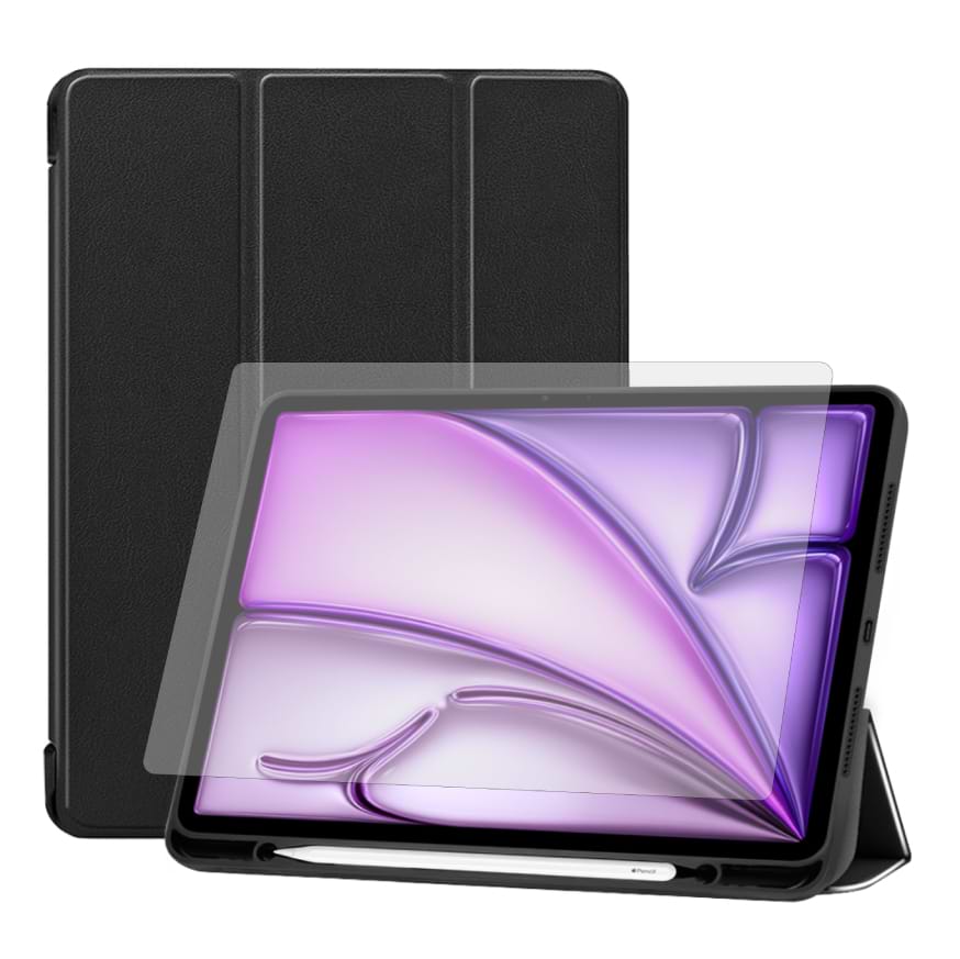 Купити Чохол для планшету AIRON Premium SOFT for Apple iPad Air 13 2024 із зах. плівкою та серветкою Black (4822352781130) - Фото 1 Чохол для планшету AIRON Premium SOFT for Apple iPad Air 13 2024 із зах. плівкою та серветкою Black (4822352781130) - Фото 1