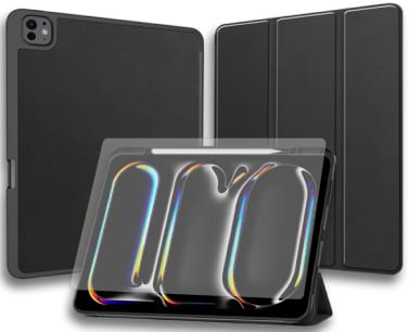 Купити Чохол для планшету AIRON Premium SOFT for Apple iPad Pro 13 2024 із зах. плівкою та серветкою Black (4822352781129) - Фото 1 Чохол для планшету AIRON Premium SOFT for Apple iPad Pro 13 2024 із зах. плівкою та серветкою Black (4822352781129) - Фото 1