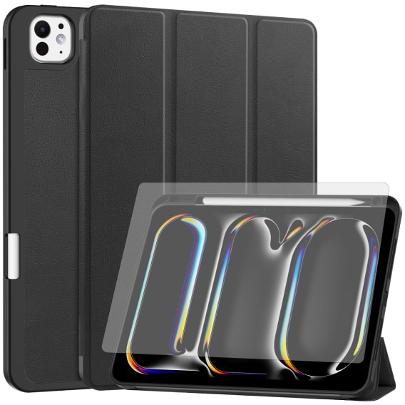 Фото - Чохол для планшету AIRON Premium SOFT for Apple iPad Pro 11 2024 із зах. плівкою та серветкою Black (4822352781128)