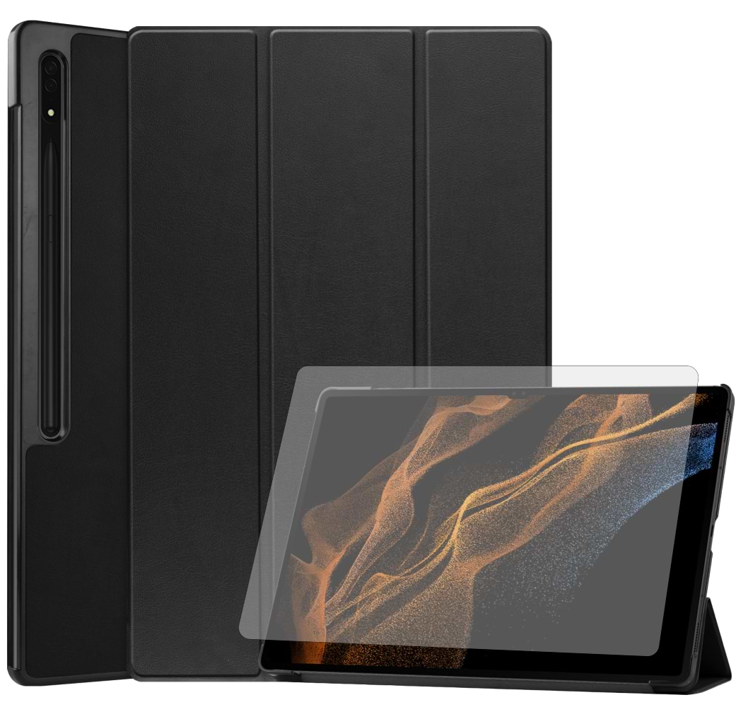 Купити Чохол для планшета AIRON Premium for Samsung Galaxy Tab S9 Ultra 14.6'' 2023 із захисною плівкою та серветкою Black (4822352781111) - Фото 1 Чохол для планшета AIRON Premium for Samsung Galaxy Tab S9 Ultra 14.6'' 2023 із захисною плівкою та серветкою Black (4822352781111) - Фото 1